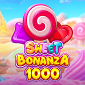 Sweet Bonanza 1000 game icon showing candy-themed reel symbols